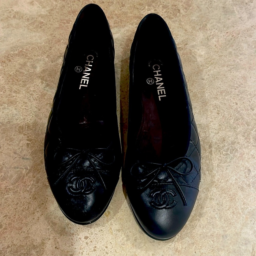Chanel Quilted Ballet Flats